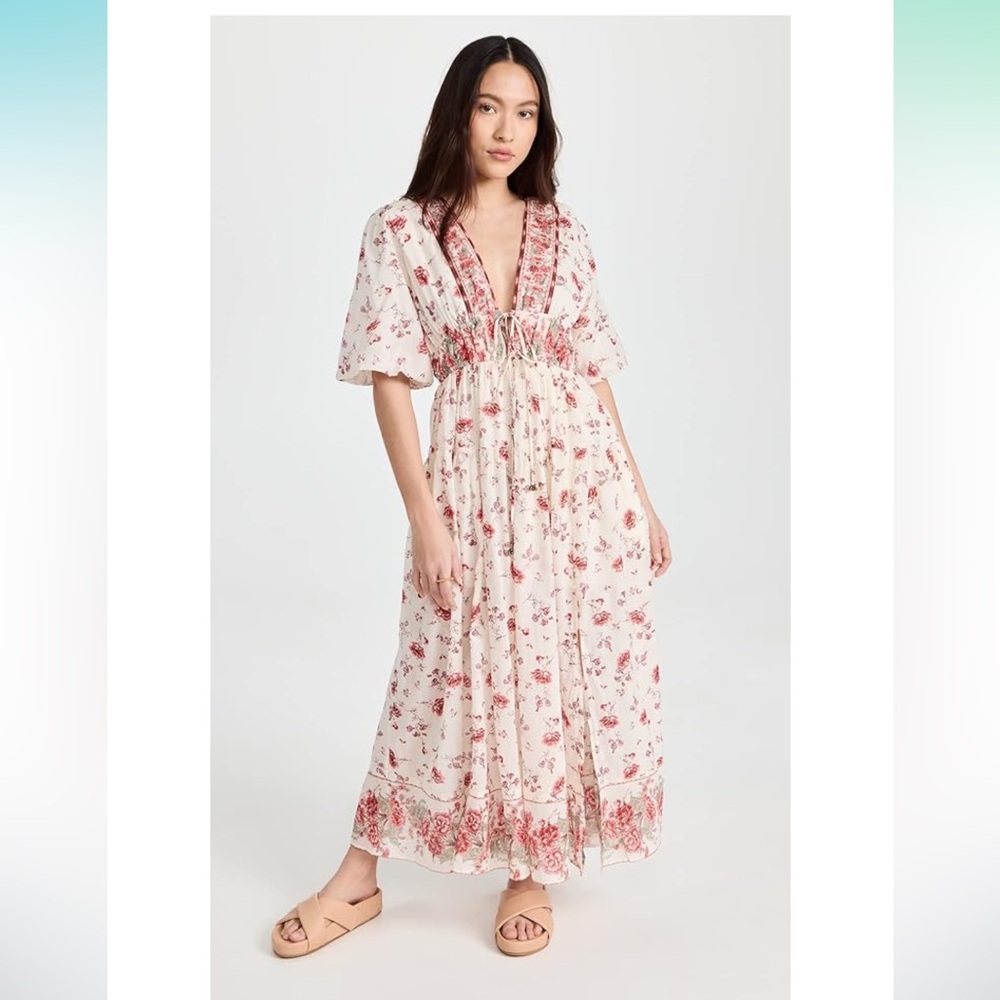 Free People Lysette Maxi Dress - Color: Tea Combo - Size M